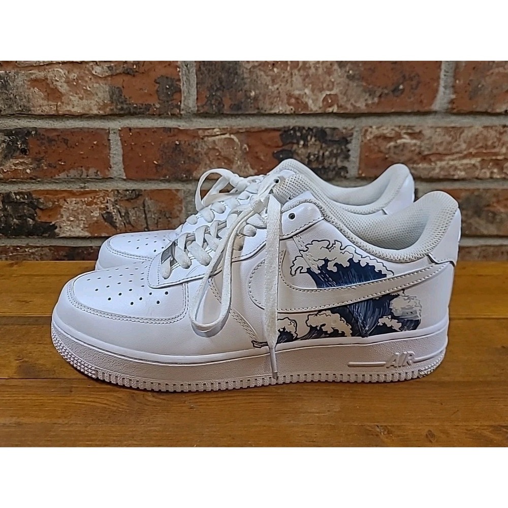 Custom‎ Nike Air Force 1  Shoes Waves Women's 9